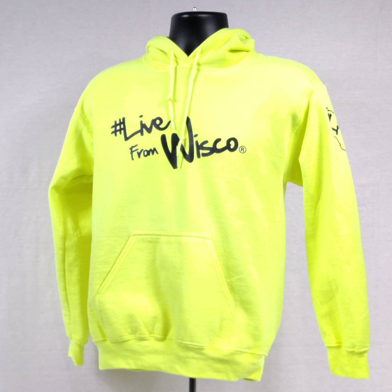 LFW Logo Hoodie (Safety Green)