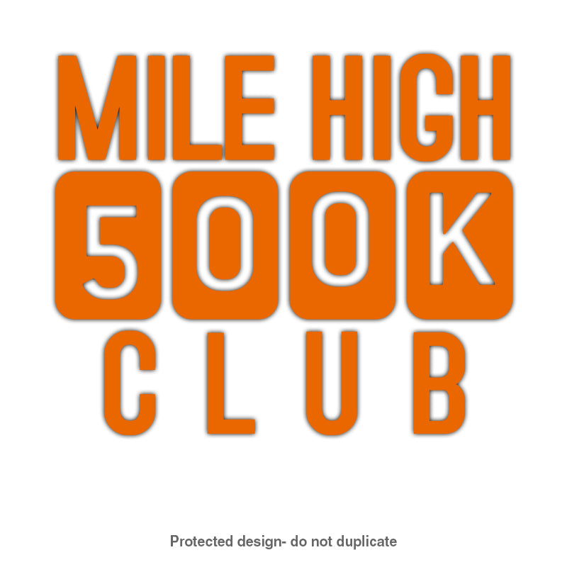 500k Mile High Decal