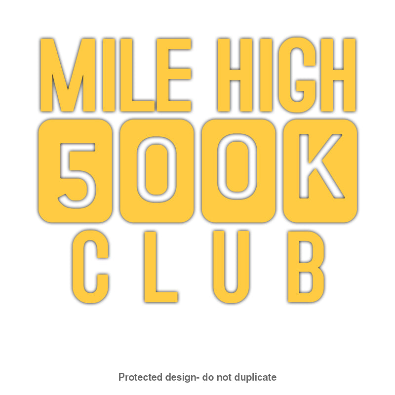 500k Mile High Decal