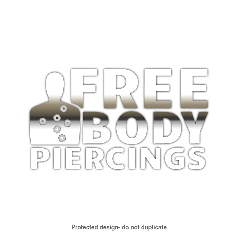 Free Body Piercings Decal