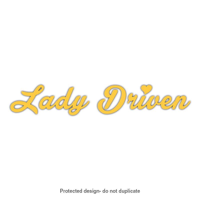 Lady Driven Decal