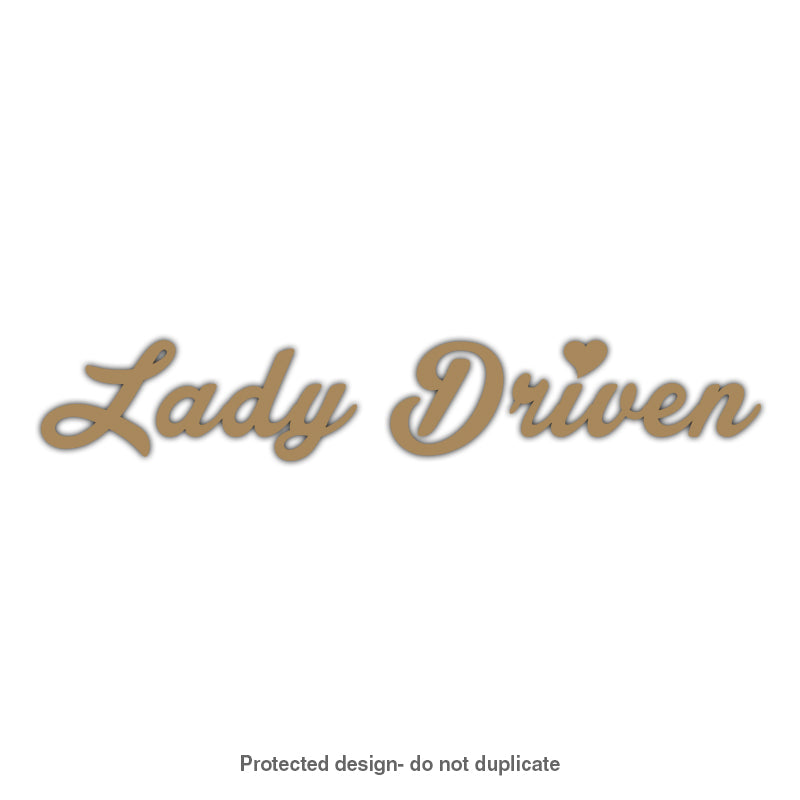 Lady Driven Decal