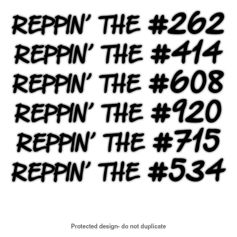 Area Code Reppin' Decal