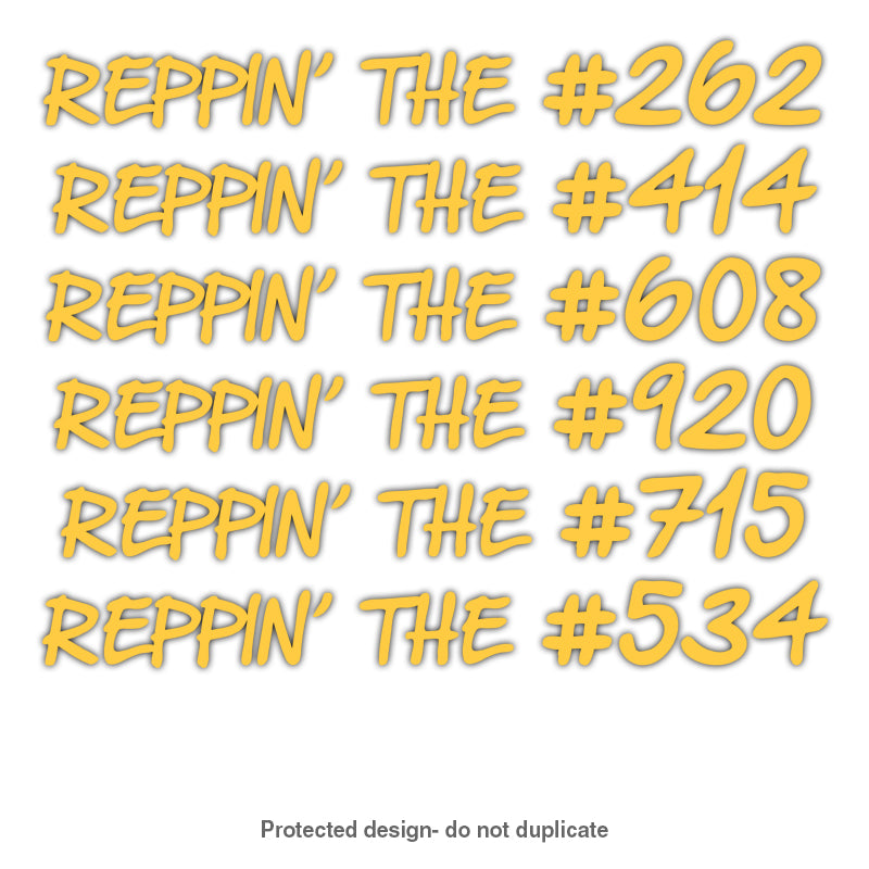 Area Code Reppin' Decal