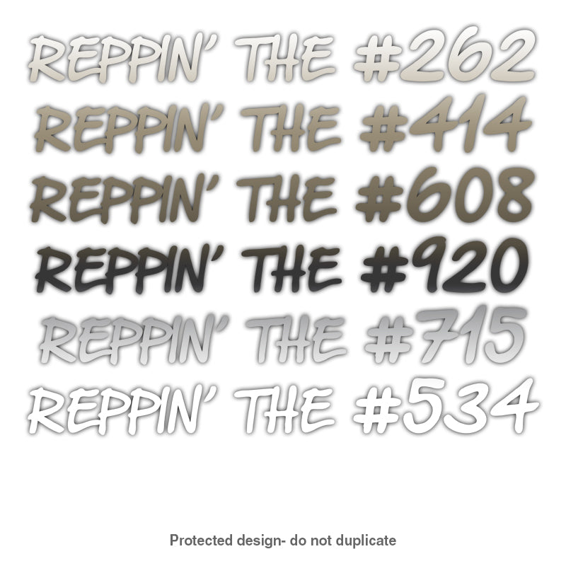 Area Code Reppin' Decal