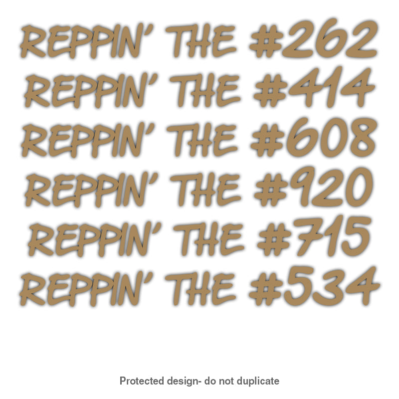 Area Code Reppin' Decal