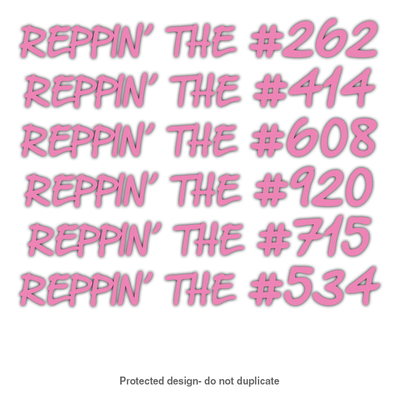 Area Code Reppin' Decal