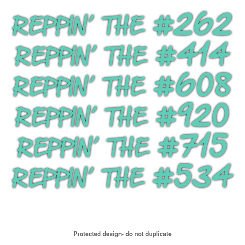 Area Code Reppin' Decal