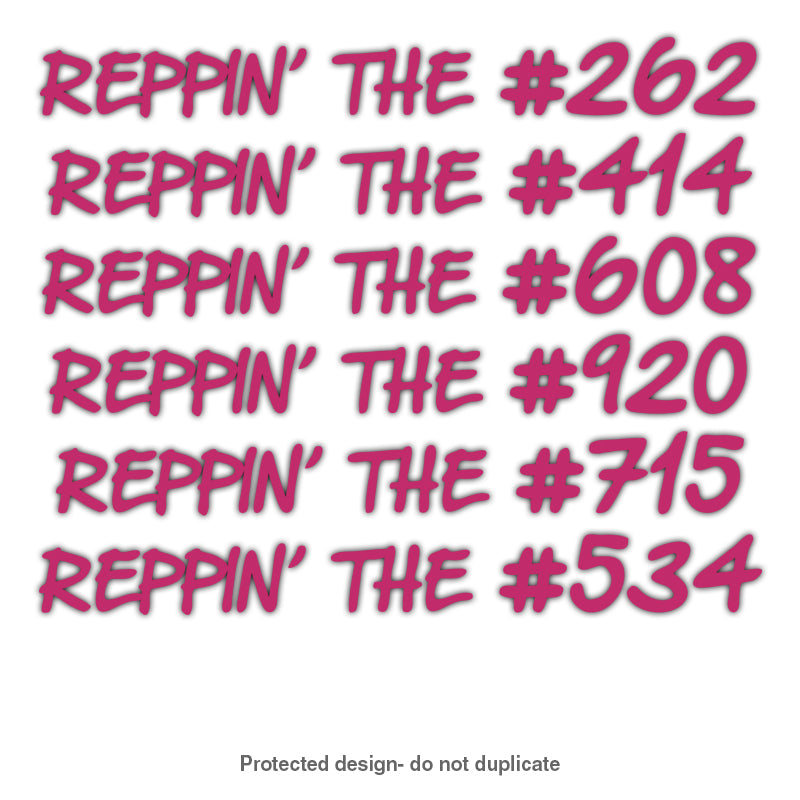 Area Code Reppin' Decal