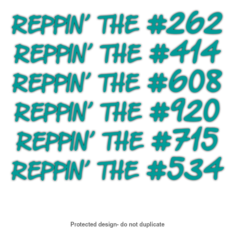 Area Code Reppin' Decal