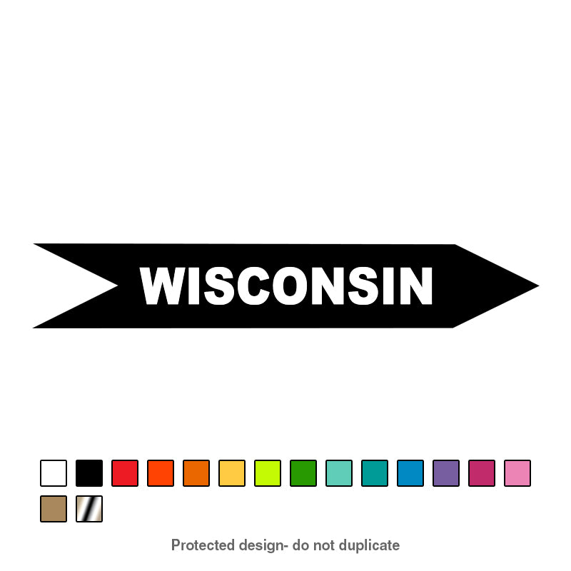 WI Trail Sign Decal