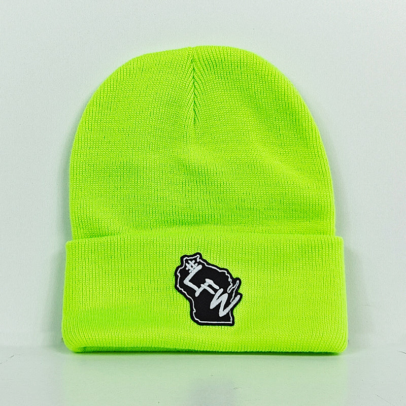 Copy of State Logo Safety Yellow Beanie