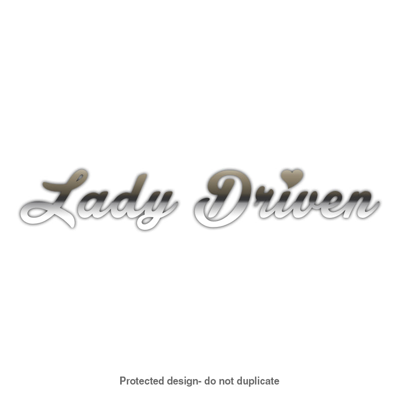 Lady Driven Decal