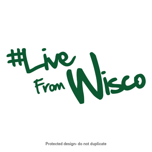 Live From Wisco Logo Decal (Discontinued Colors)